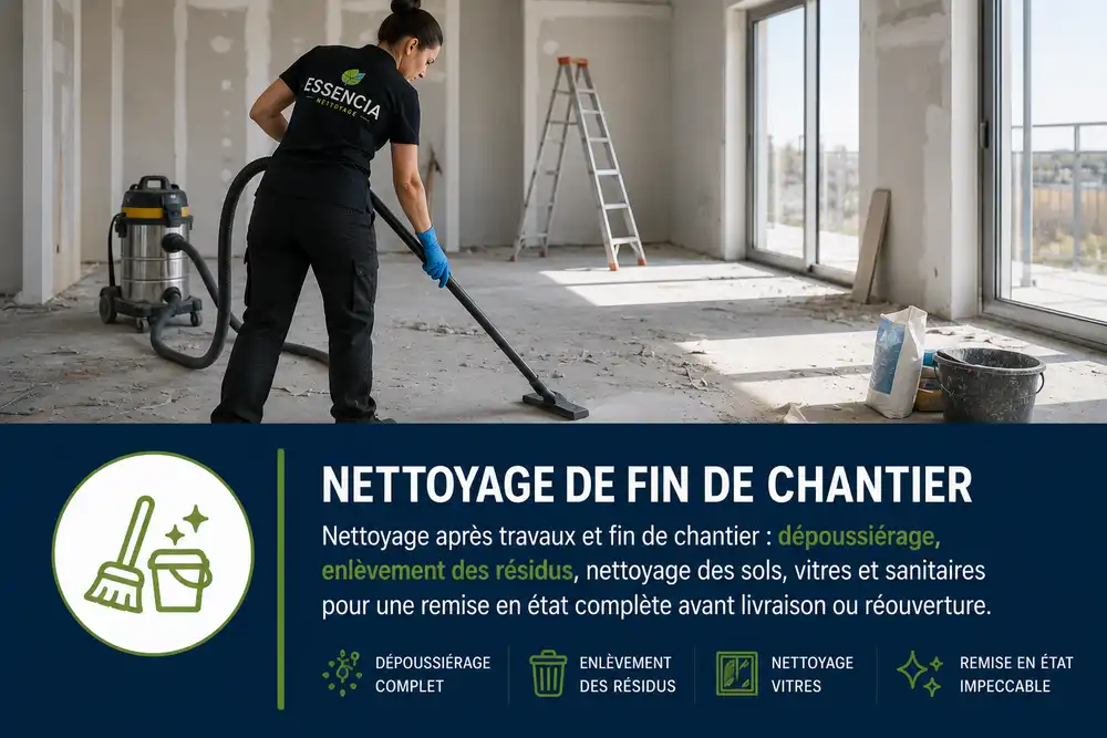 Promoteurs, constructeurs.. Essencia  s'occupe de vos fins de chantier... Et ça change tout !