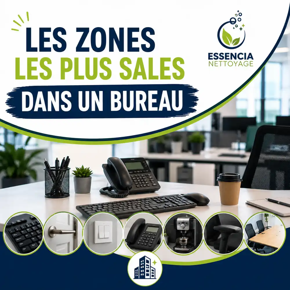 Certaines zones d’un bureau paraissent propres… mais sont en réalité de vrais nids à bactéries ????????