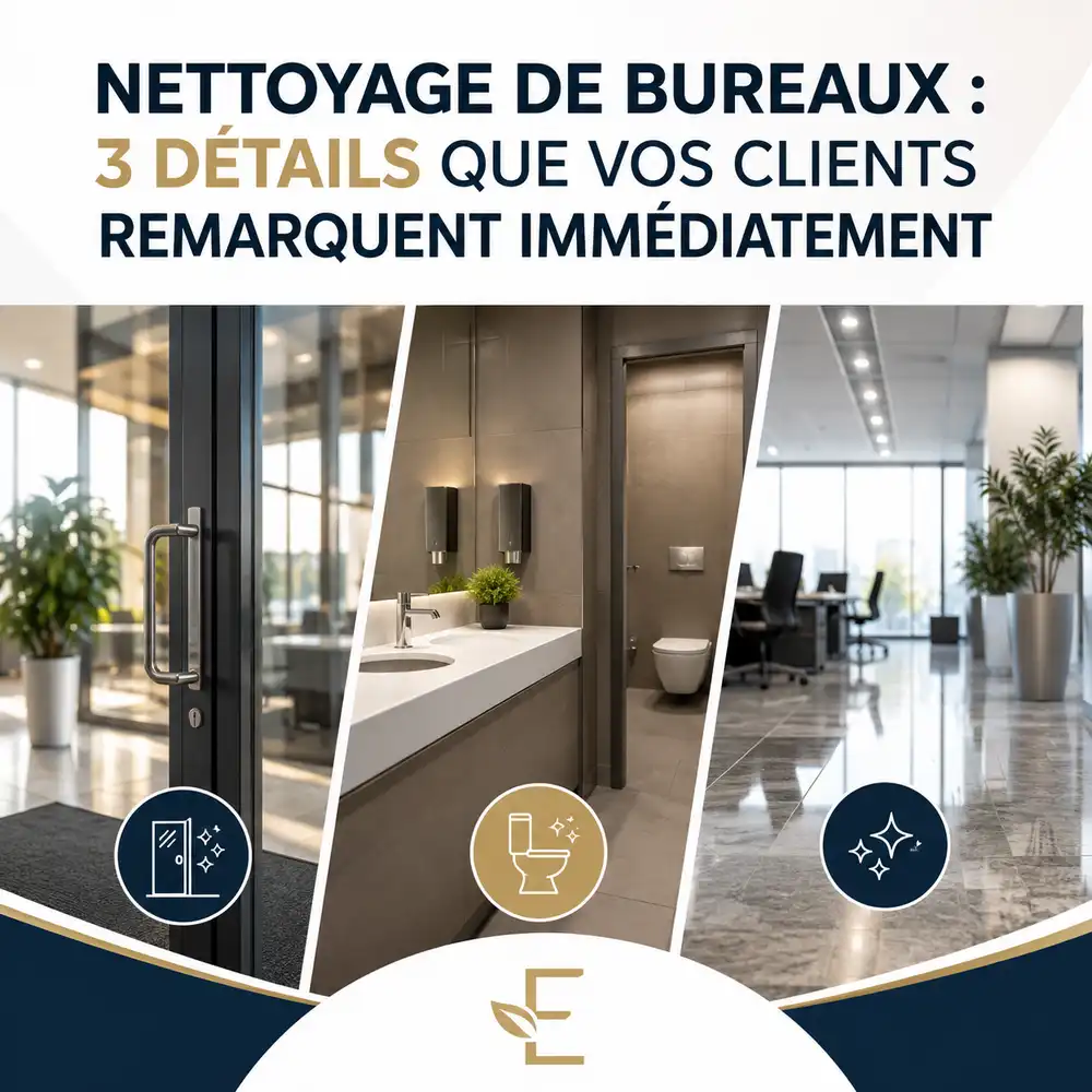 ???? Nettoyage de bureaux : 3 détails que vos clients remarquent immédiatement